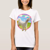 T-shirt Alpaca Unicorne sous ciel ouvert (Devant)