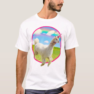 T-shirt Alpaca Unicorne sous ciel ouvert