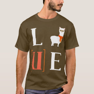 T-shirt Alpaca Valentines Jour Cadeau Llama
