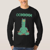 T-shirt Alpaca Yoga Animals Workout Calm Zen (Devant)