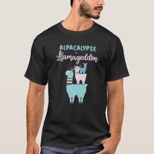 T-shirt Alpacalypse Ou Llamageddon Alpacas Et Llamas Prend