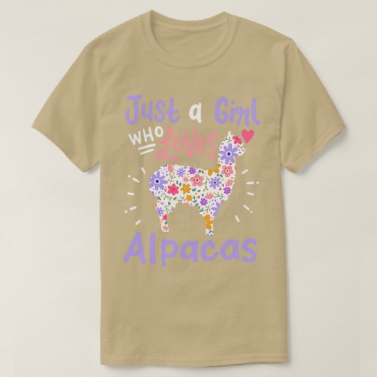 T-shirt Alpacas Alpaca Lover (Design devant)