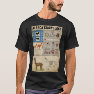 T-shirt Alpacas knowledge vintage