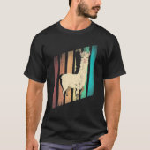 T-shirt Alpacas LLamas Mammals Alpaca Silhouette (Devant)