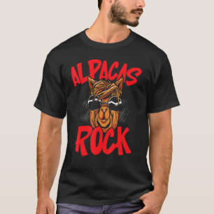 T-shirt Alpacas Rock Lama Alpaca Chuchoteur Animal de Fer