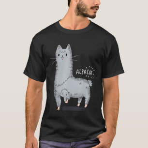 T-shirt Alpacat Alpaca Chat Chaton Llama Chat Hybride Ani
