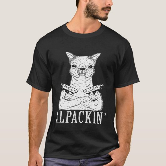 T-shirt Alpackin Alpaca Gangster Llama (Devant)