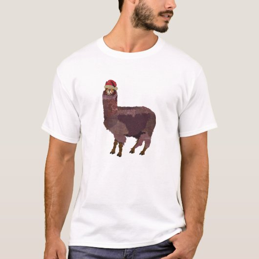 T-shirt Alpaga de Noël (Devant)