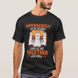 T-shirt Alpaga Lama Péruvien Drôle Apparemment Nous sommes