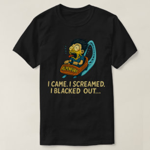 T-shirt AlpenFury Coaster Survivor – Je suis venu, j'ai hu