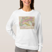 T-shirt Alpenlander - carte d'atlas des Alpes (Devant)