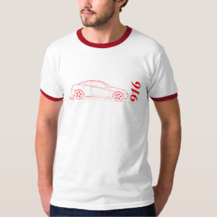 T-shirt Alpha 916 Gtv du côté - contour en rouge