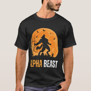 T-shirt Alpha Bête forte et confiant Mème Wolf Betas W