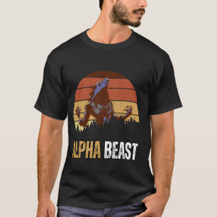 T-shirt Alpha Bête forte et confiant Mème Wolf Betas W
