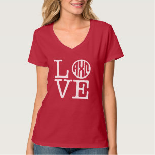 T-shirt Alpha Chi Omega Amour