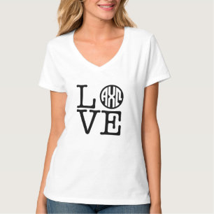 T-shirt Alpha Chi Omega   Amour
