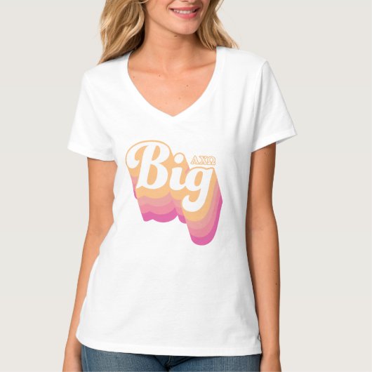 T-shirt Alpha Chi Omega | Grande (Devant)