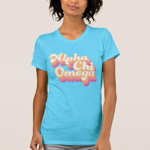 T-shirt Alpha Chi Omega  Script Super
