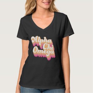 T-shirt Alpha Chi Omega  Script Super