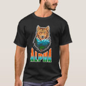 T-shirt ALPHA Cool Wolf stupéfiant Présence (Devant)