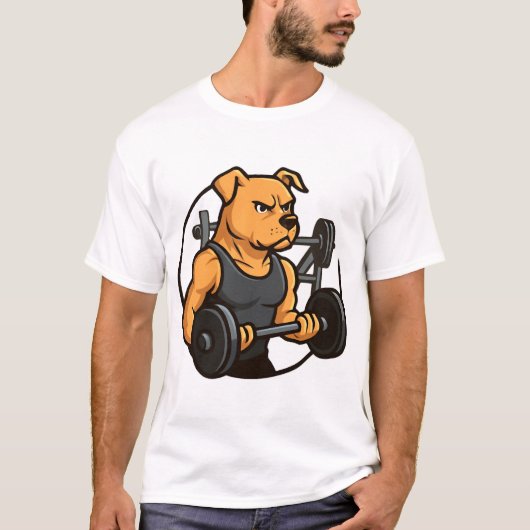 T-shirt Alpha Dog Gym Power Unleashed (Devant)