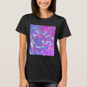 T-shirt Alpha Face Colère Leader Wolf