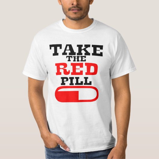 T-shirt Alpha mâle PRENDRE LA PILE ROUGE (Devant)