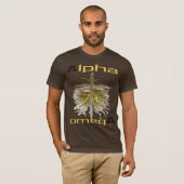T-shirt "Alpha omegA" par Michael Crozz (Devant entier)