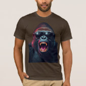 T-shirt Alpha Rage – Roaring Gorilla with Sunglasses (Devant)