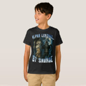 T-shirt Alpha Wolf Loading 67 Percent Savage Funny Wolves (Devant entier)
