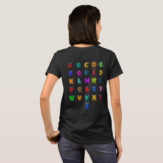 T-shirt alphabet ABC (Dos entier)