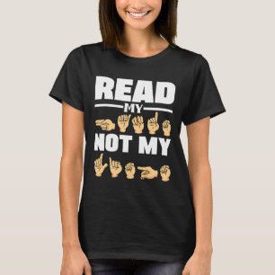 T-shirt Alphabet American Sing Language Asl Citation de l'