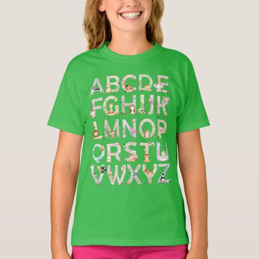 T-shirt Alphabet animal (Devant)