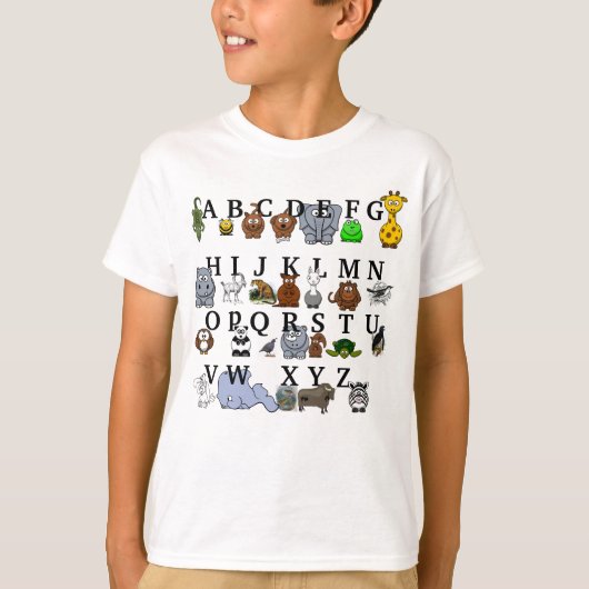 T-shirt Alphabet animal (Devant)