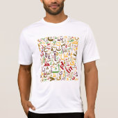 T-shirt Alphabet arabe Motif Moderne Calligraphie islamiqu (Devant)