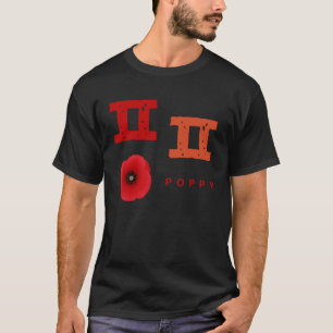 T-shirt alphabet coréen Hangul Consonant Poppy
