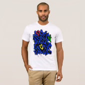 T-shirt Alphabet de graffiti (Devant entier)