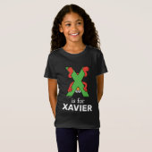 T-Shirt Alphabet d'Elmo | X Vert (Devant entier)