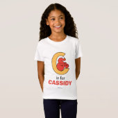 T-Shirt Alphabet Elmo | C Orange (Devant entier)