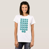 T-shirt Alphabet Enseignant ABC (Devant entier)