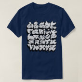 T-shirt Alphabet Graffiti (Design devant)