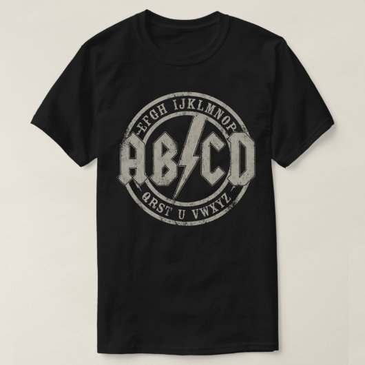T-shirt Alphabet Hard Rock (Design devant)