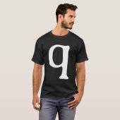 T-shirt Alphabet Letter Q Q Halloween Carnival (Devant entier)