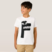 T-Shirt Alphabet Lettre F (Devant entier)