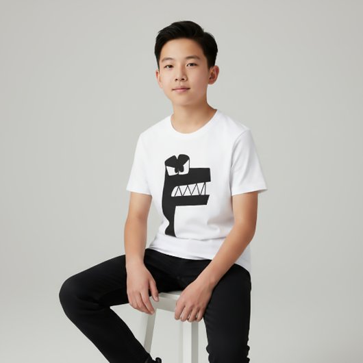 T-Shirt Alphabet Lettre F