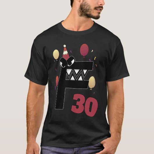 T-shirt Alphabet Lore de 30 ans 30e anniversaire garçons V (Devant)
