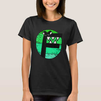 T-shirt Alphabet Lore f Costume Retro Coucher de soleil Po