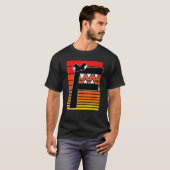 T-shirt Alphabet Lore f Retro Sunset Costume pour garçons  (Devant entier)