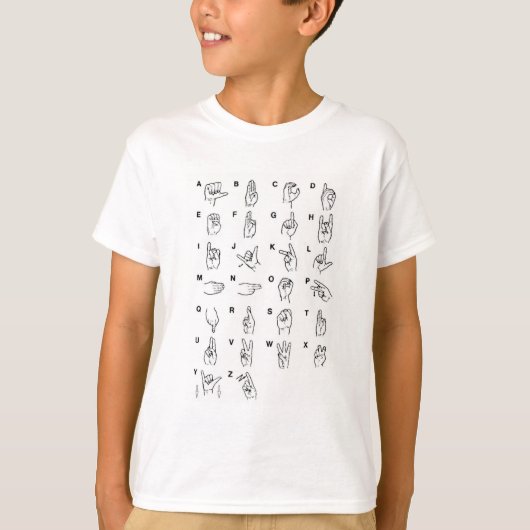 T-shirt Alphabet LSF (Devant)