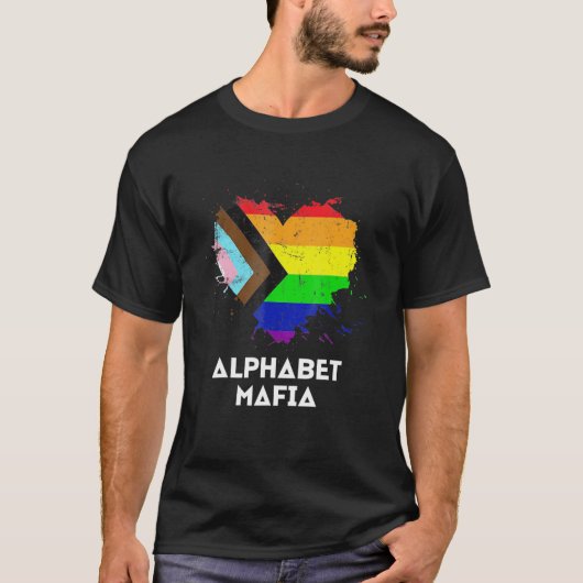 T-shirt Alphabet Mafia - Lgbtq Pride - Sonne Gay Im In Fo (Devant)